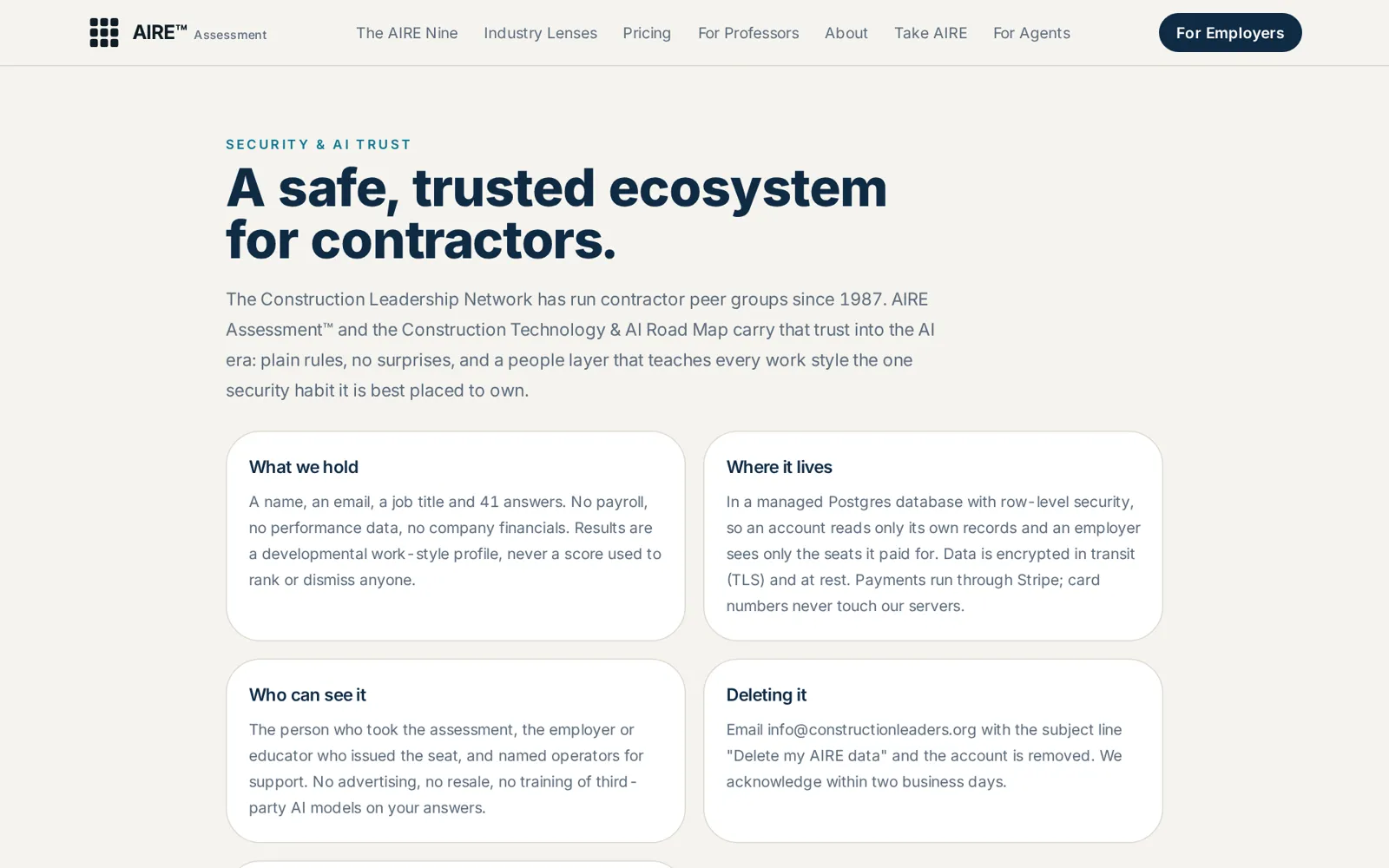 AIRE Assessment™: Security & AI Trust
